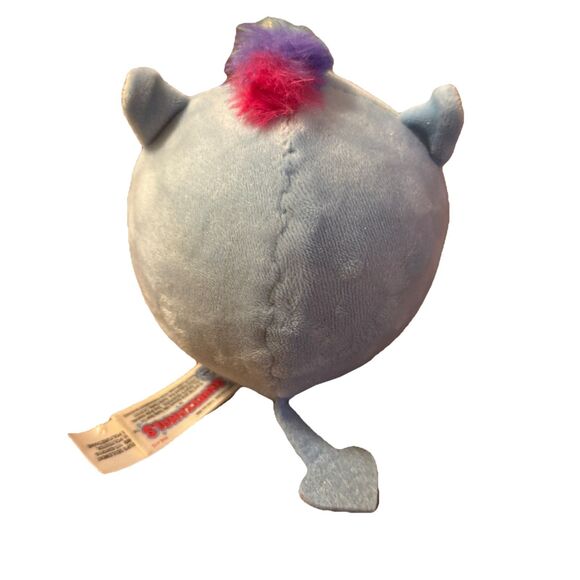 Squeezamals 2018 Series 2 Blue Unicorn Ball Plush Beverly Hills Teddy Bear Co. - Picture 3 of 8